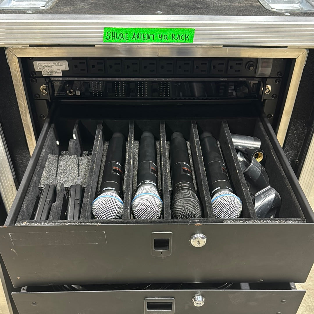 Shure Axient 4Q Wireless Rack Package - (4 Channel)
