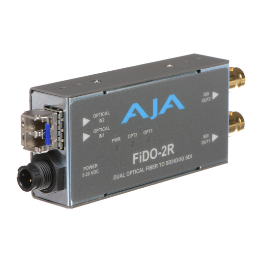 AJA Fiber Optic Converter- FiDO-2R