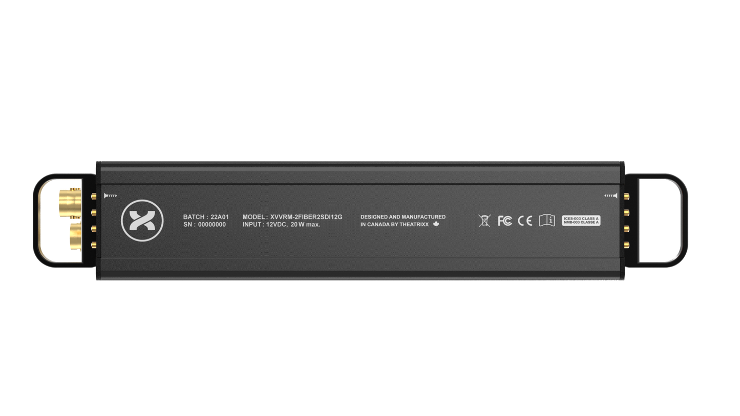 Theatrixx Dual Fiber to Dual 12G-SDI Reversible Module