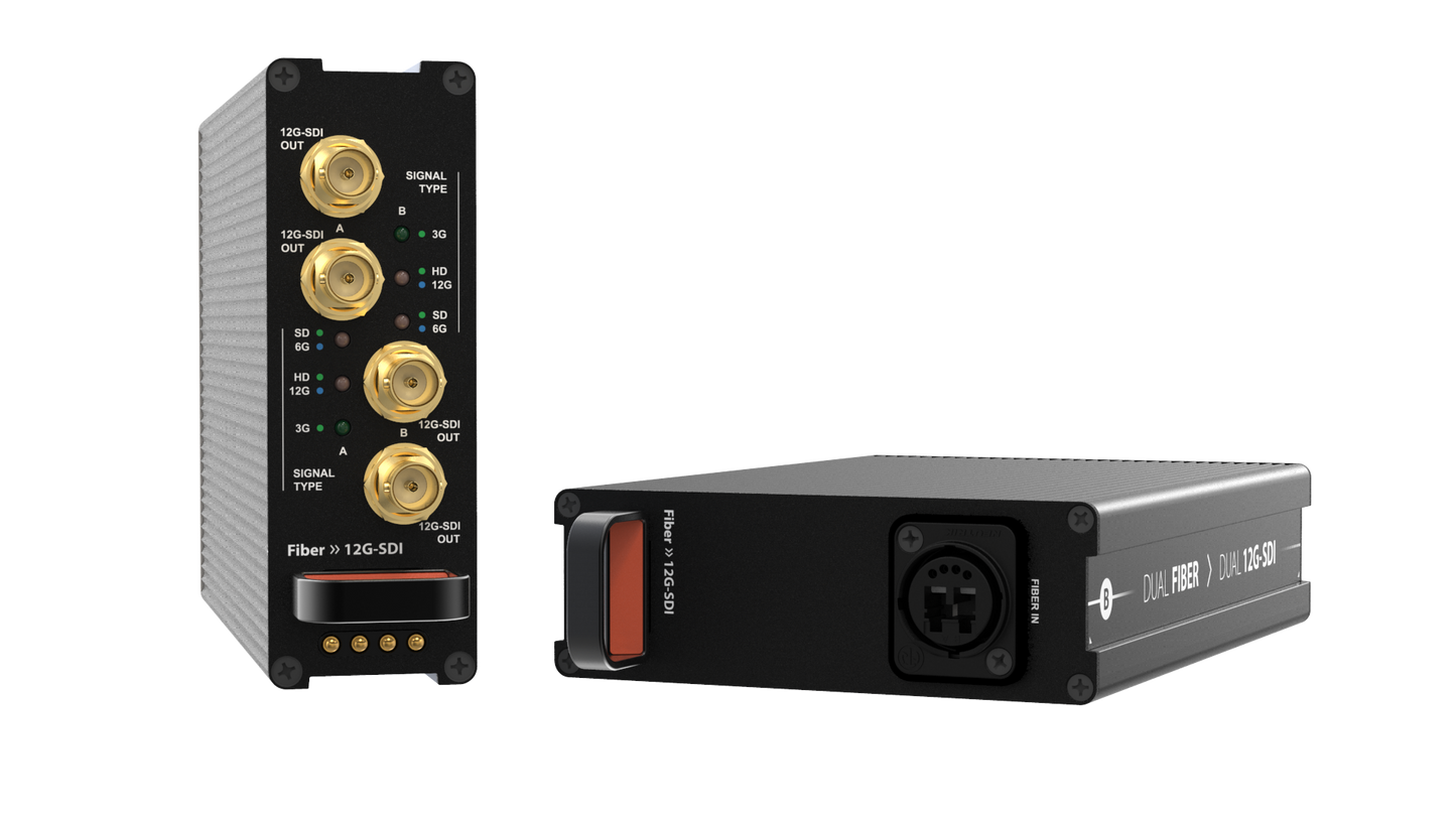 Theatrixx Dual Fiber to Dual 12G-SDI Reversible Module